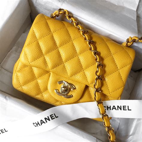 chanel yellow handbags.